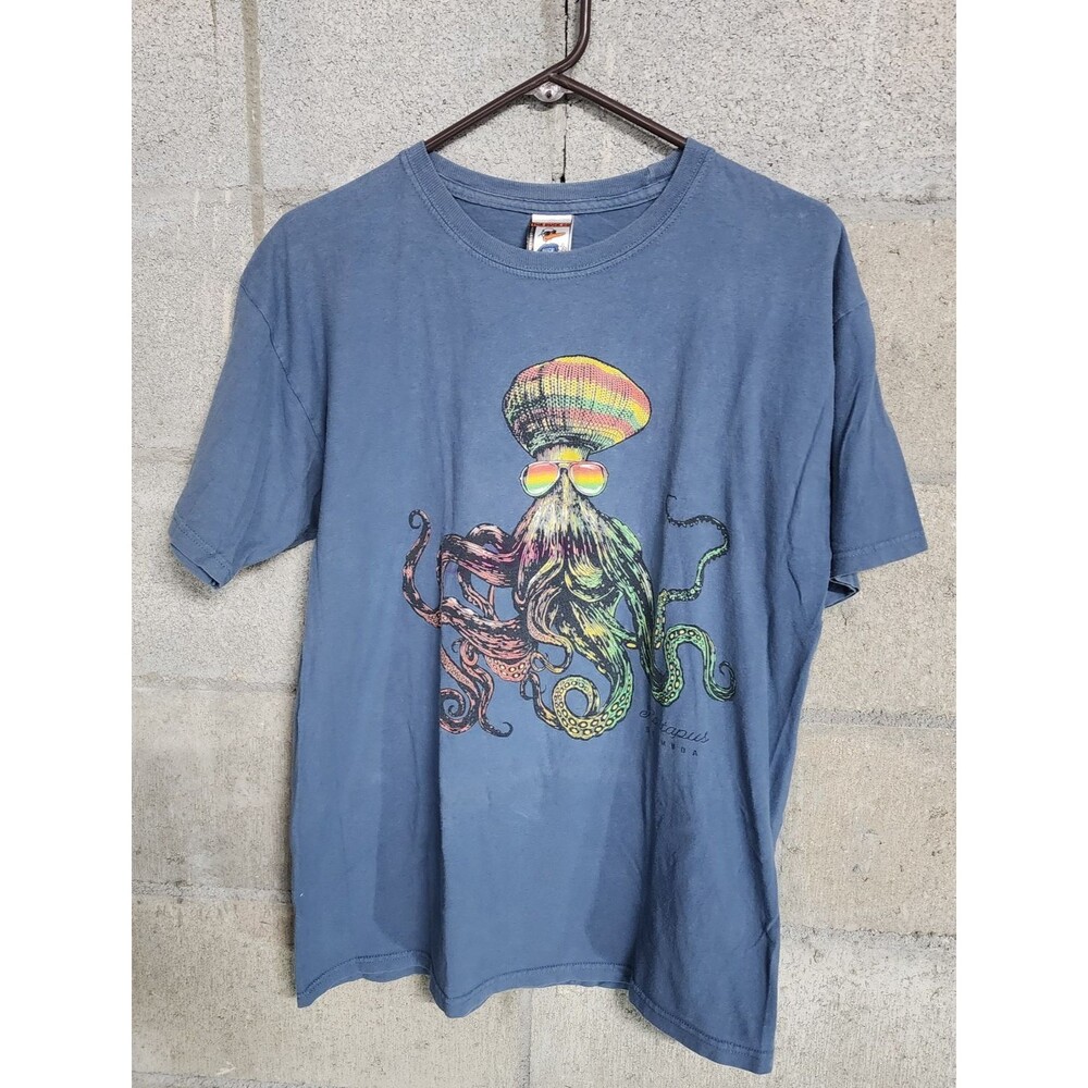 The Duck Co. Vintage Short Sleeve Rastapus Bermuda Men's Graphics T-Shirt Size L